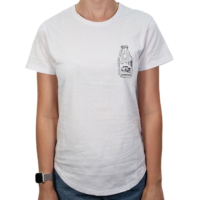 Beers & Backtracks Ladies T-Shirt (White)